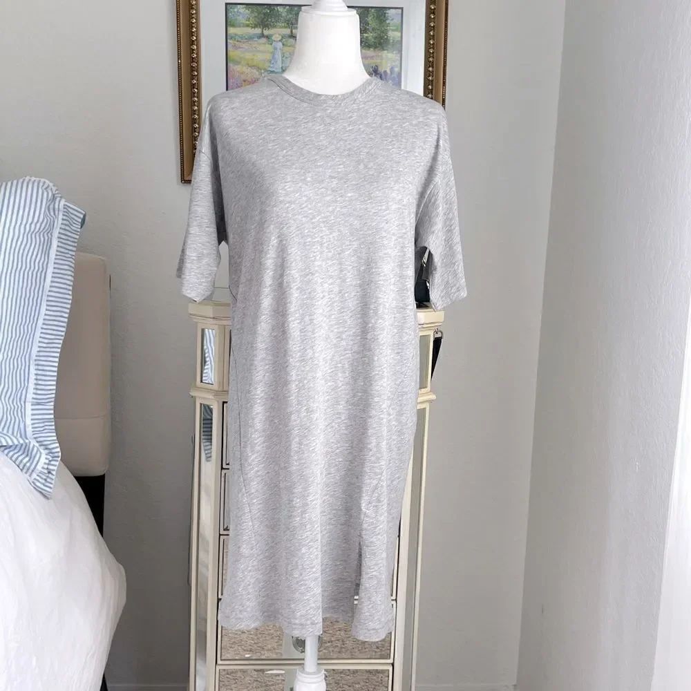 Rag & Bone oversized gray T-shirt dress 100% Pima Cotton size S